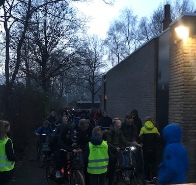 Fietslichtcontrole bij Sevenwolden Buitenbaan