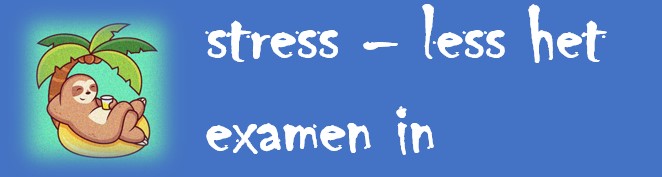 Stress-less het examen in
