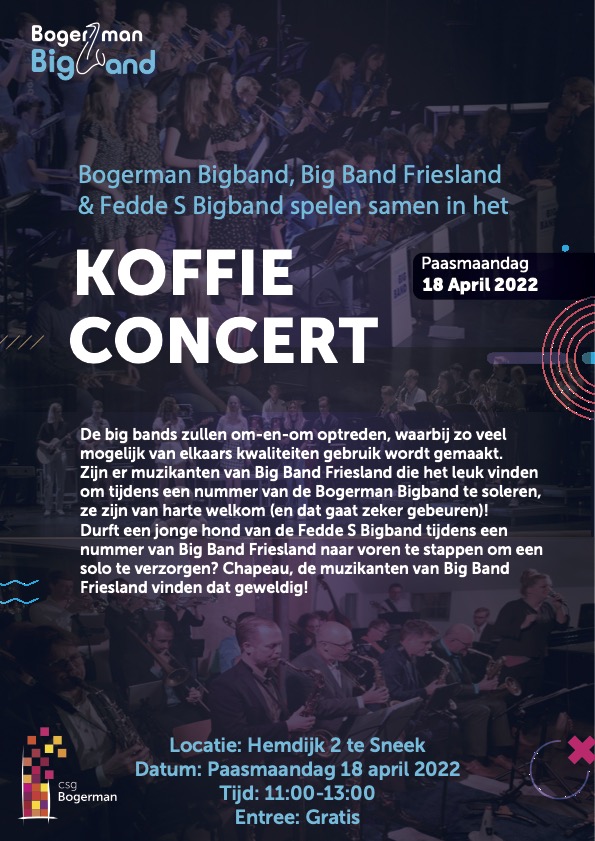 Koffieconcert 18 april in Sneek