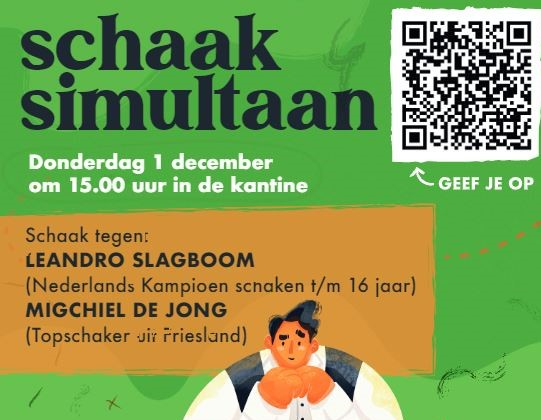 Schaaktoernooi Fedde Schurer 1 december a.s.